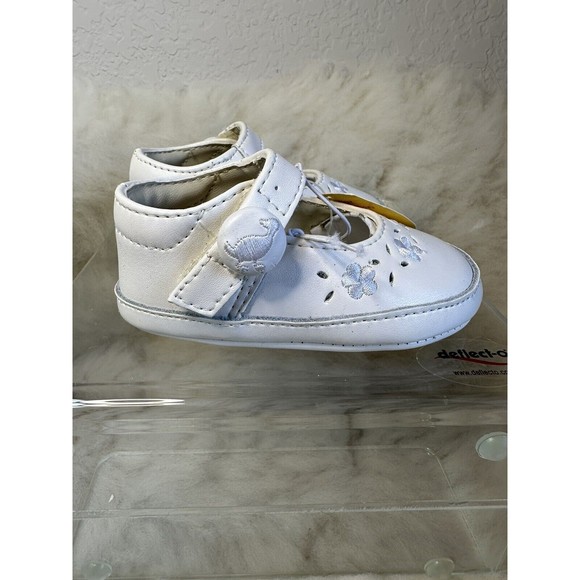 Red Goose Walker Shoes Baby Girl White Infant Layette Sneakers Collectors 3-6 Mo - Picture 4 of 16